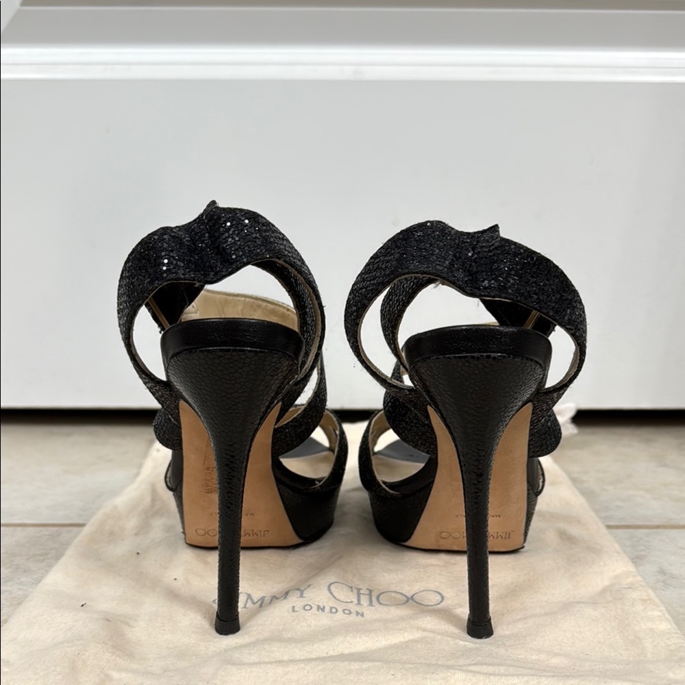 Jimmy Choo Black Heels Classic Design - Picture 5 of 6